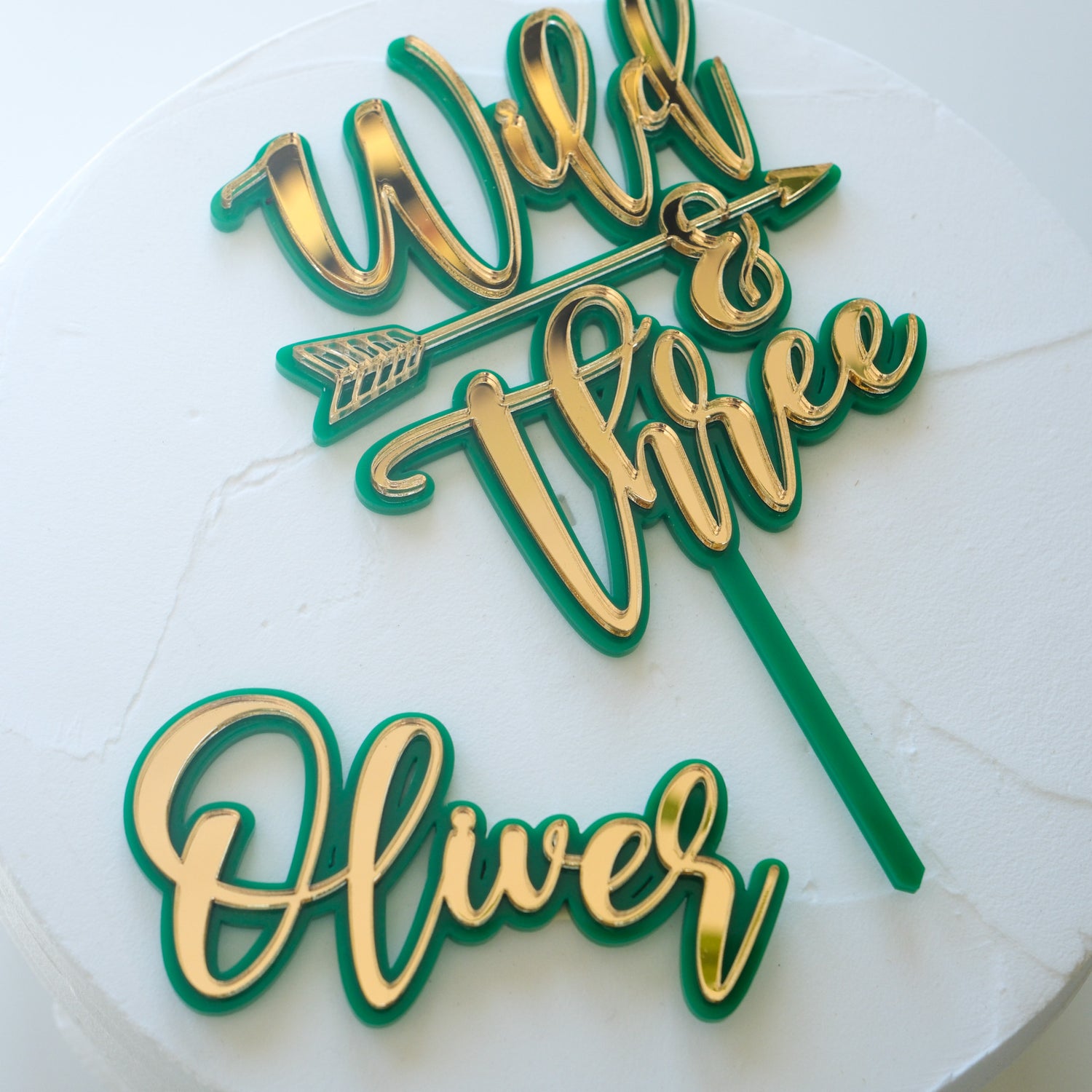 Personalised jungle cake topper