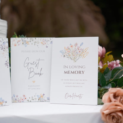 In loving memory wedding sign
