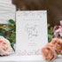 Wedding guest book sign