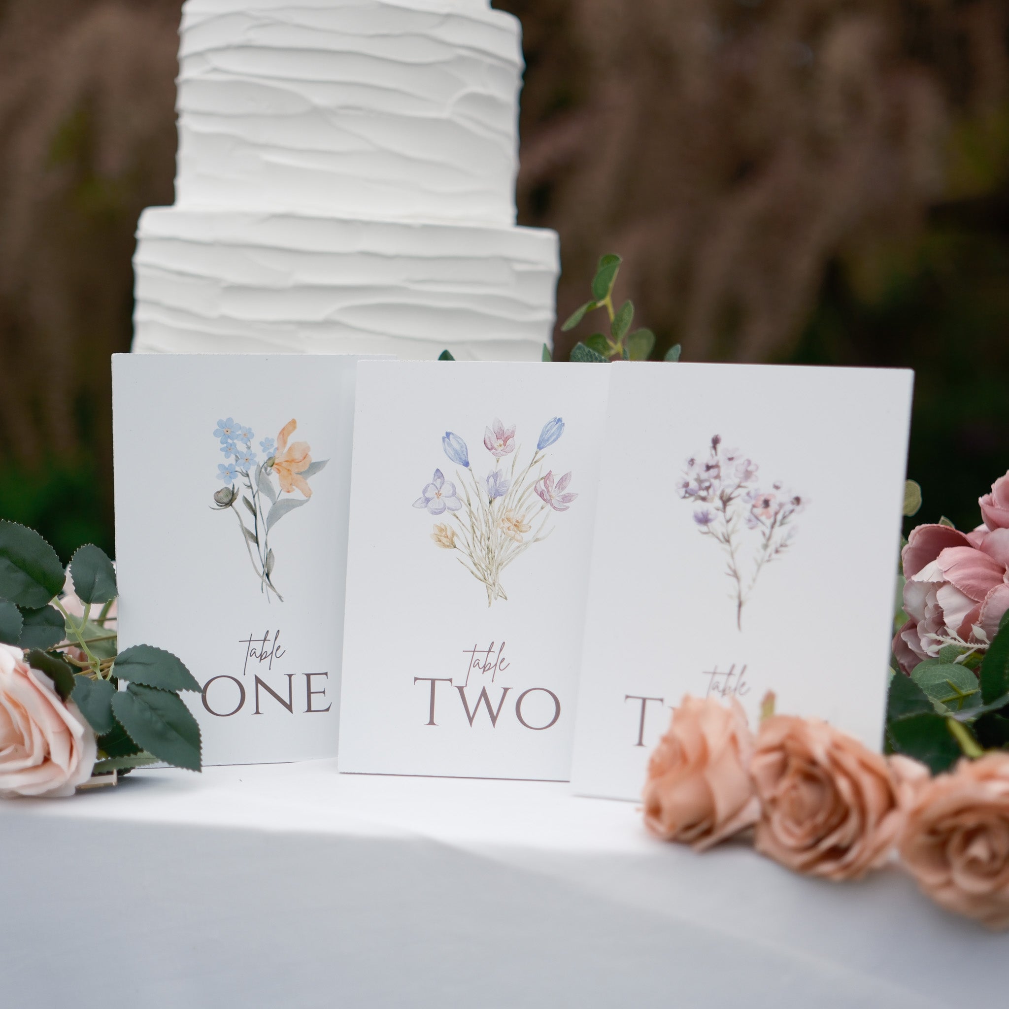 Floral Foamex Wedding Signage Package