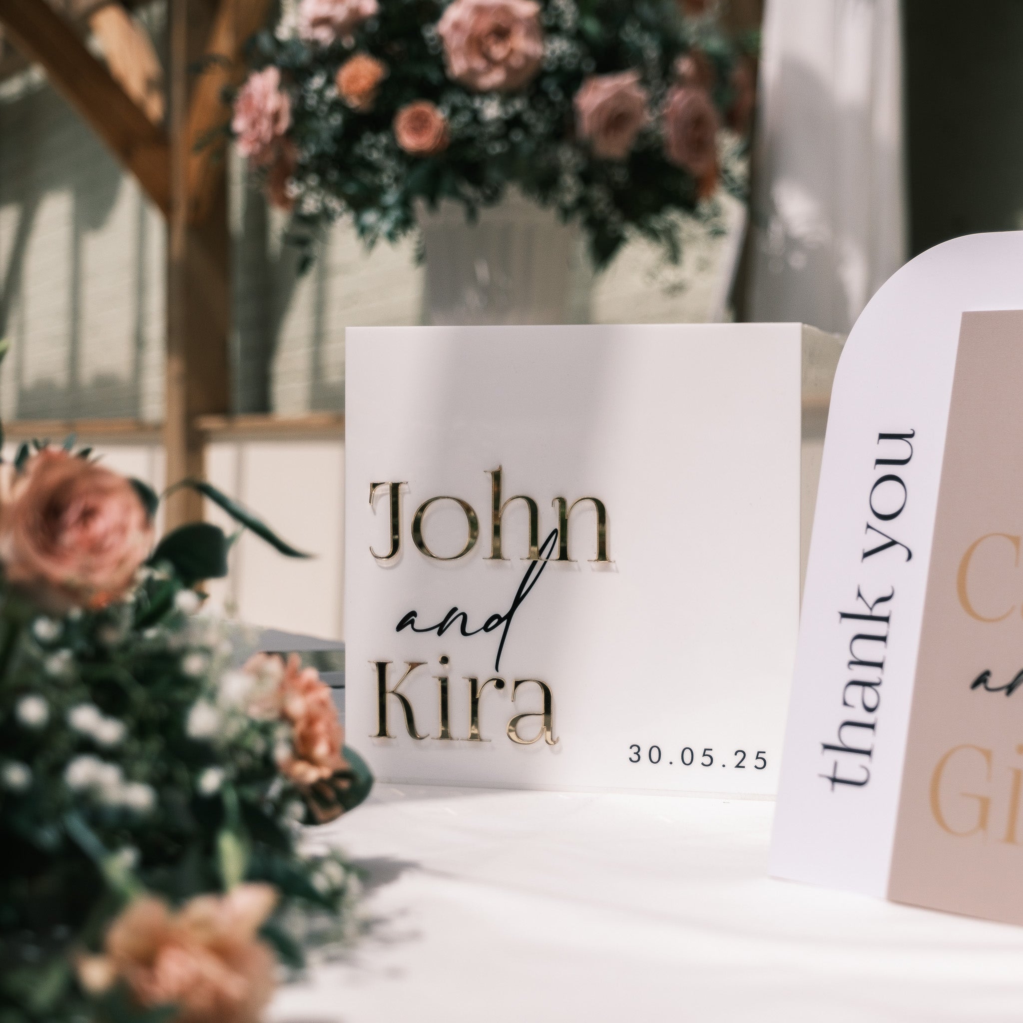 Wedding card box personalised