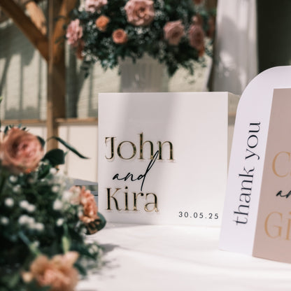 Wedding card box personalised