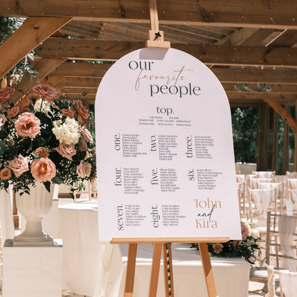 Large Wedding seating plan