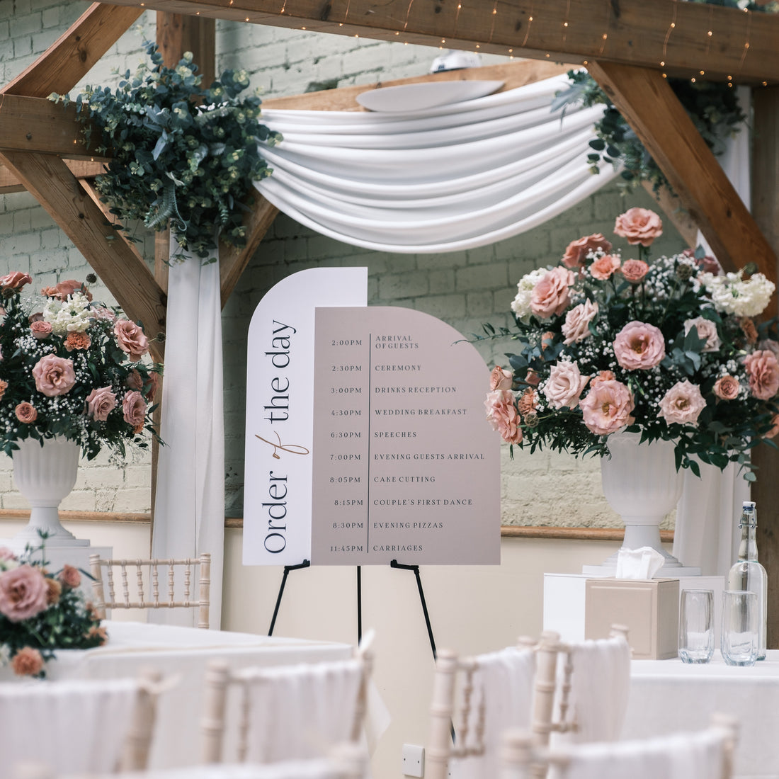 Foamex order for the day sign