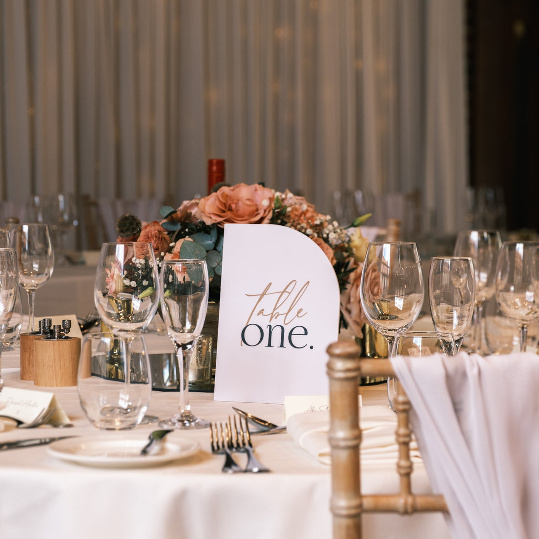 Table Number Signs