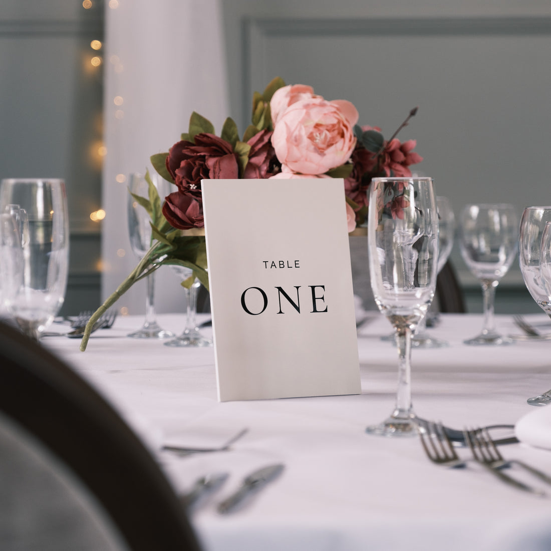 Table number sign