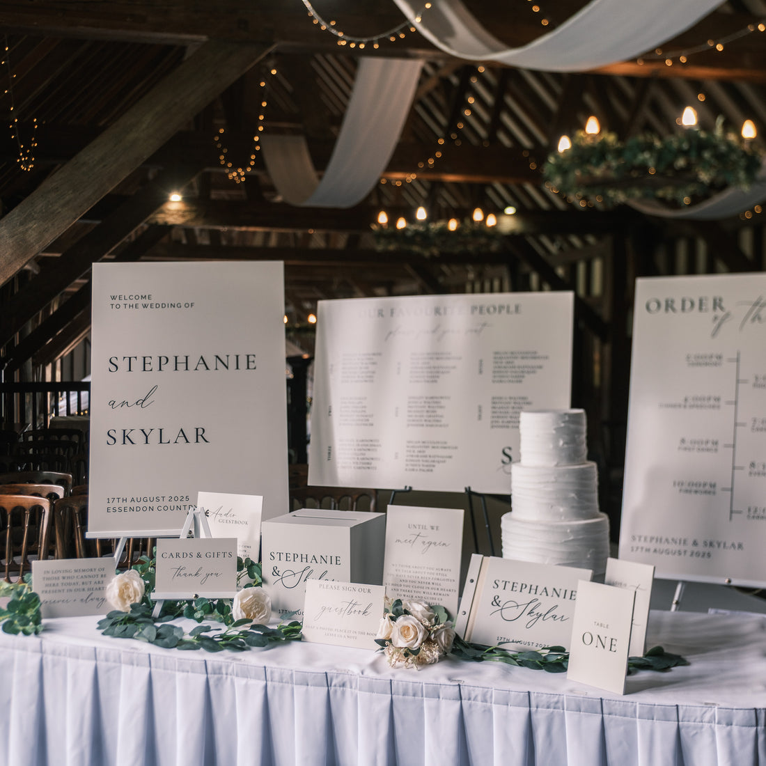 Neutral Foamex Wedding Signage Package