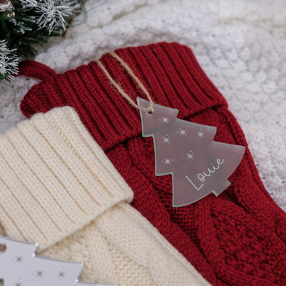 Personalized Christmas Knitted Stockings