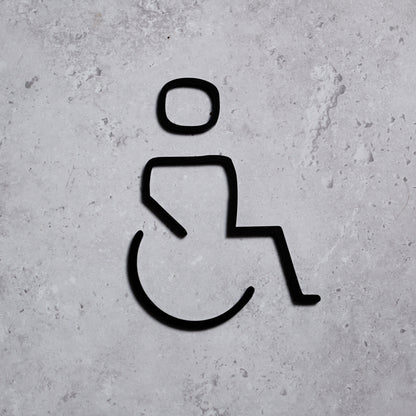 Disabled toilet sign