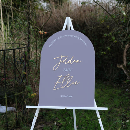 Welcome wedding sign