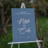 Large wedding sign