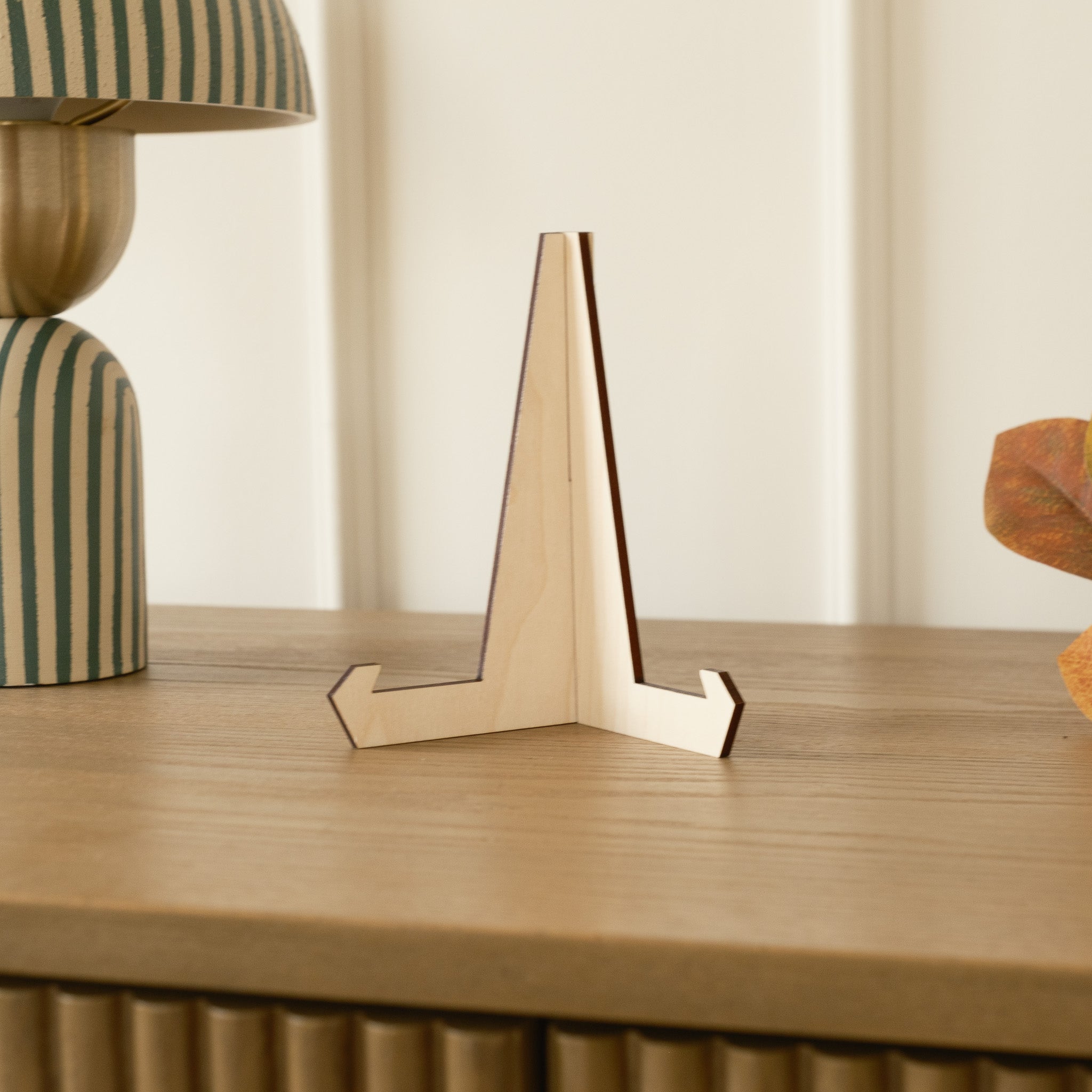 wooden stand for sign