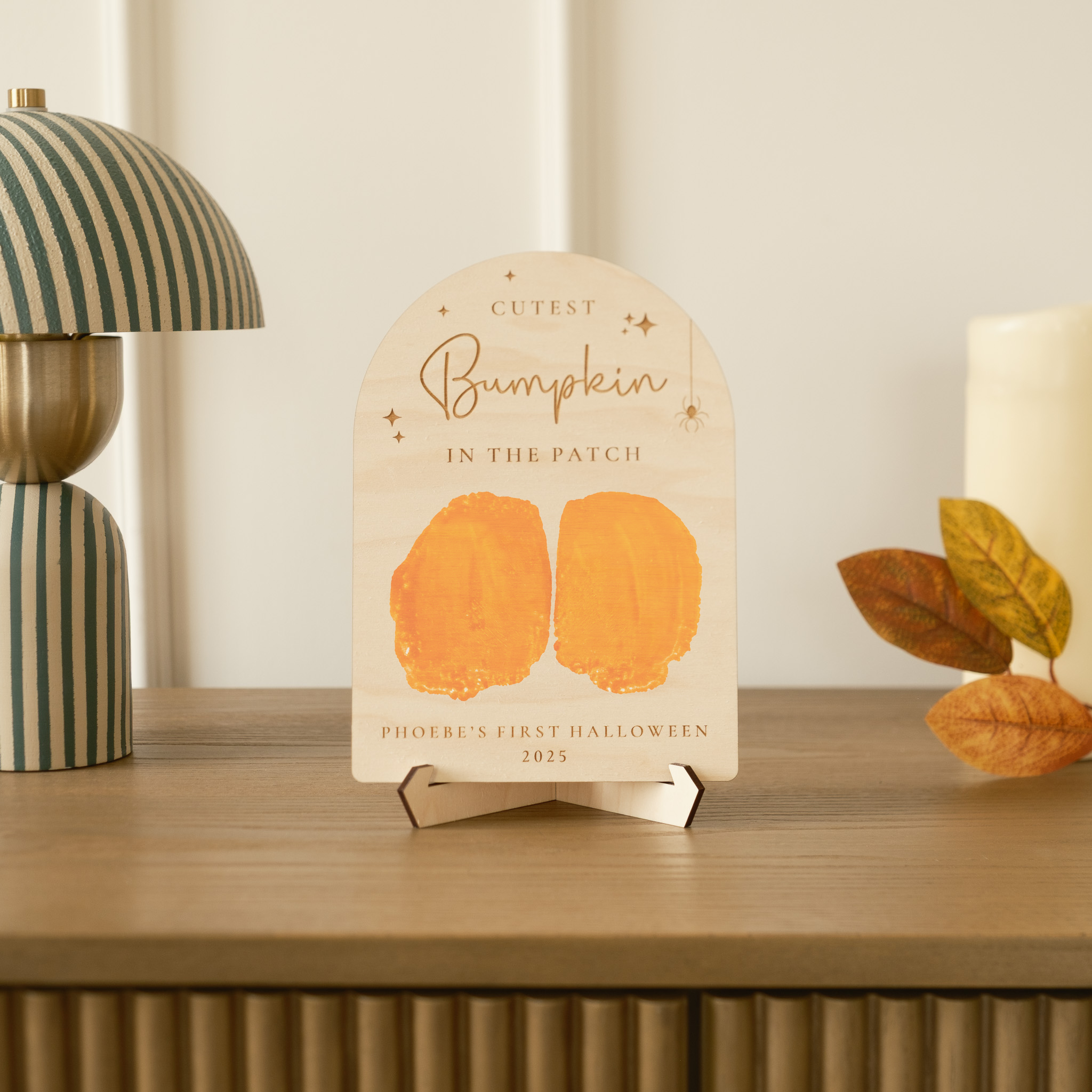 Newborn Halloween Photo Prop Keepsake with Stand