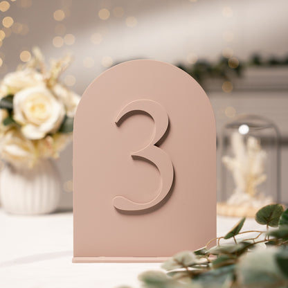 Arch 3D table numbers