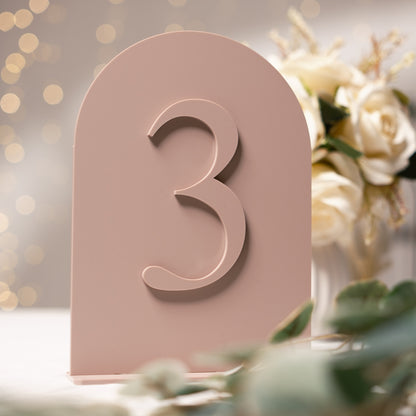 3D table numbers