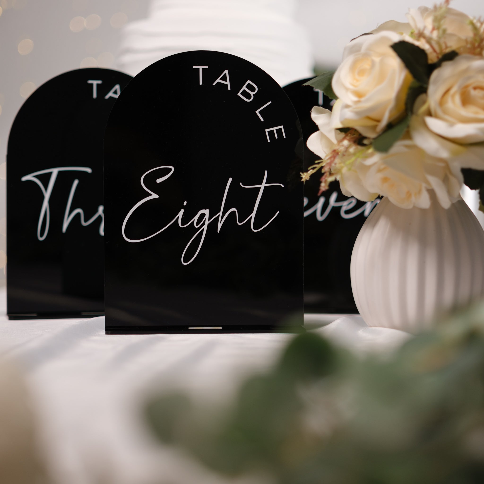 Wedding table numbers