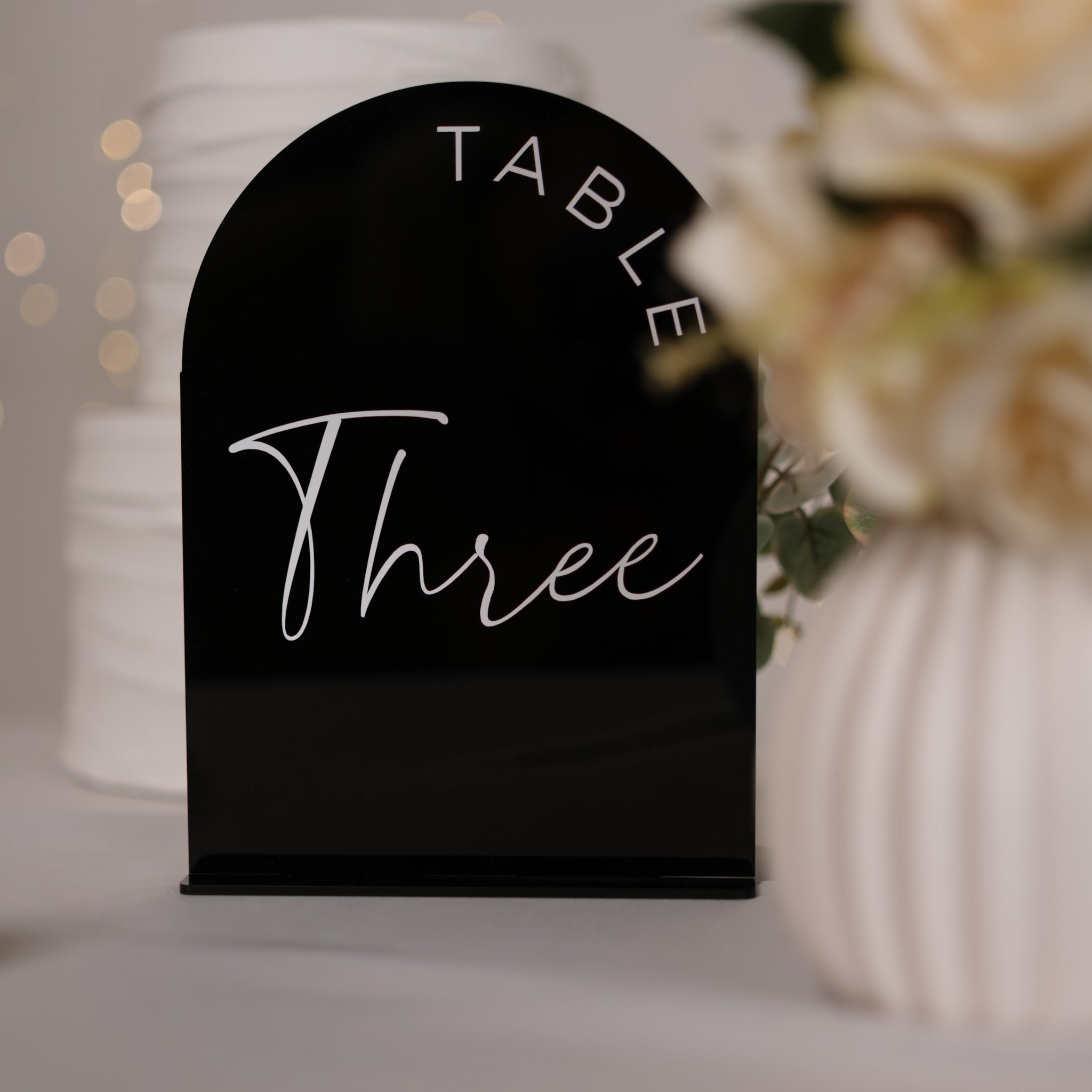 Table signage for weddings