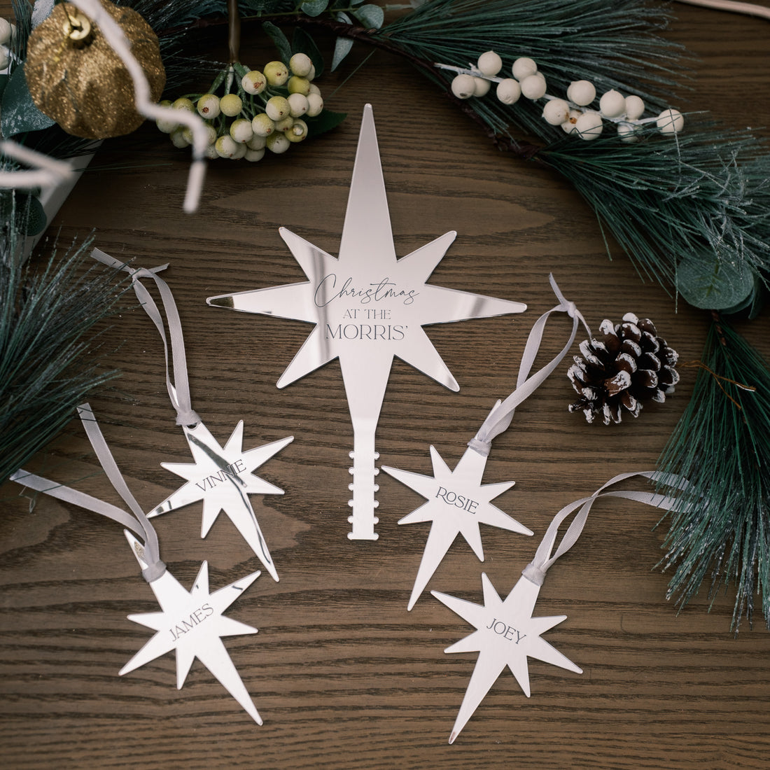 Perosnalised Topper and Bauble sets