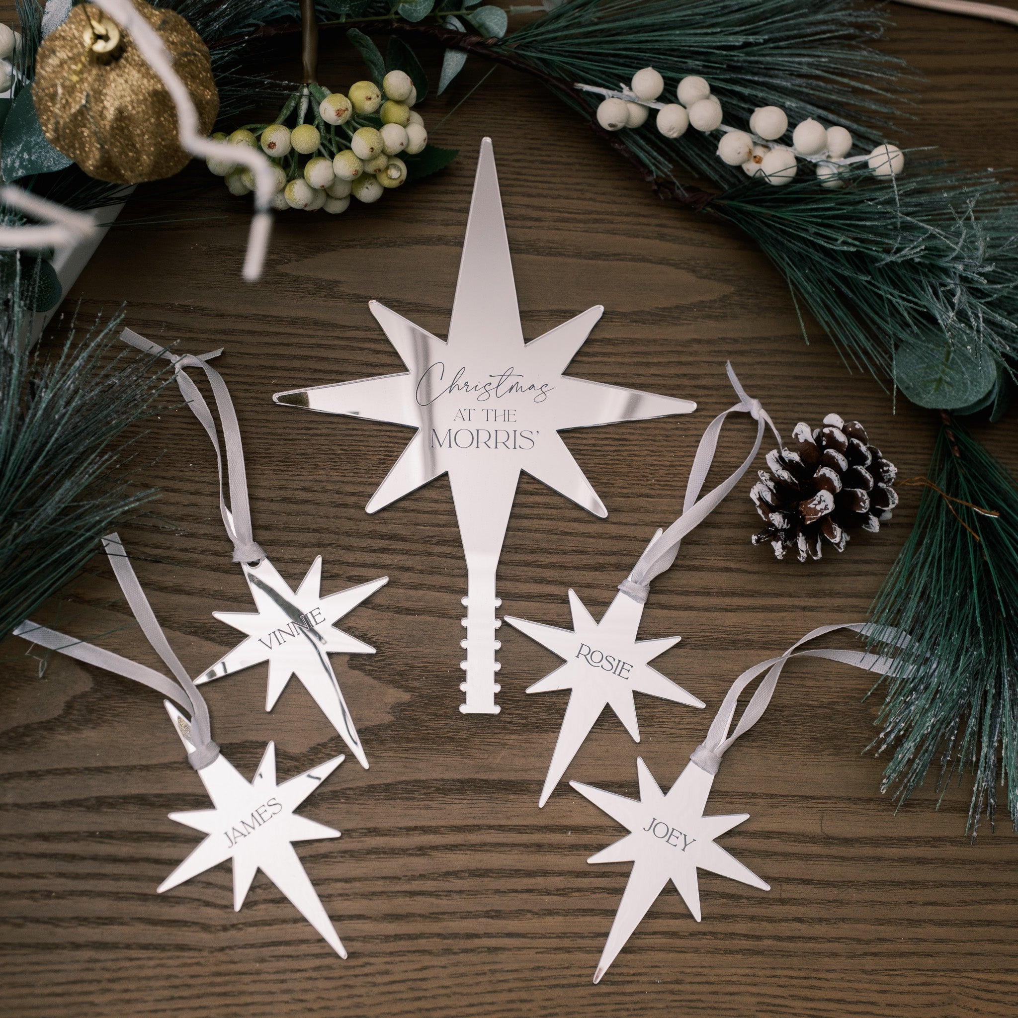 Perosnalised Topper and Bauble sets