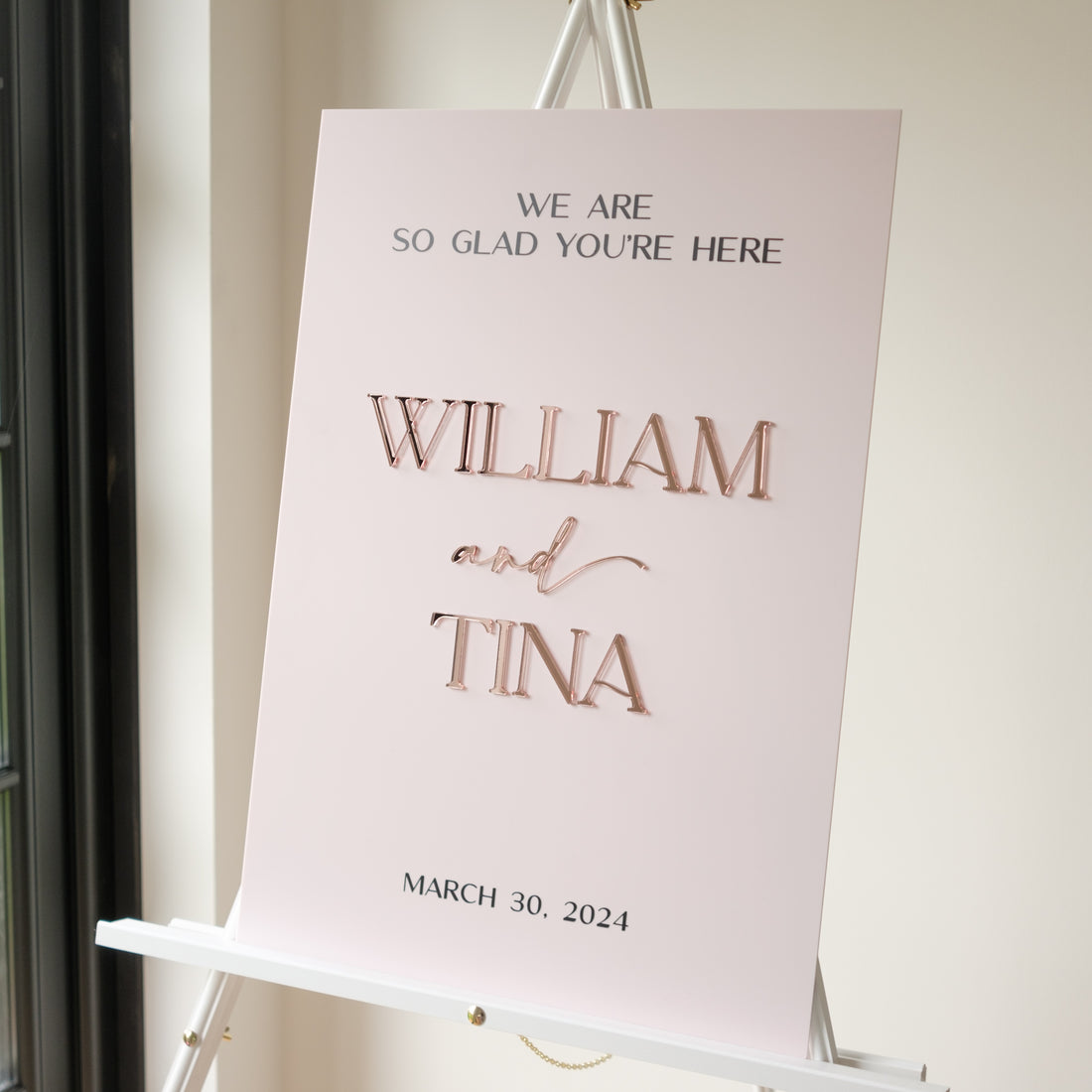 Wedding welcome sign