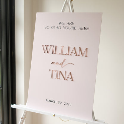 Wedding welcome sign