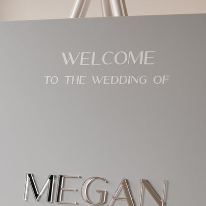 Luxury wedding sign
