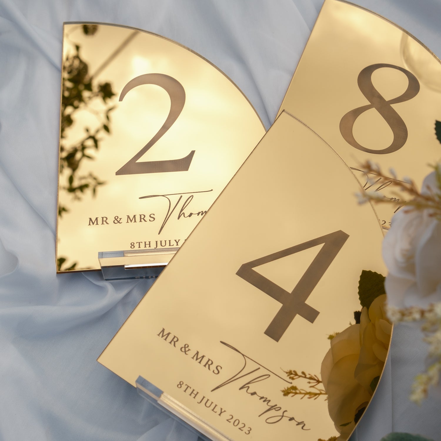 Personalised Table number signs