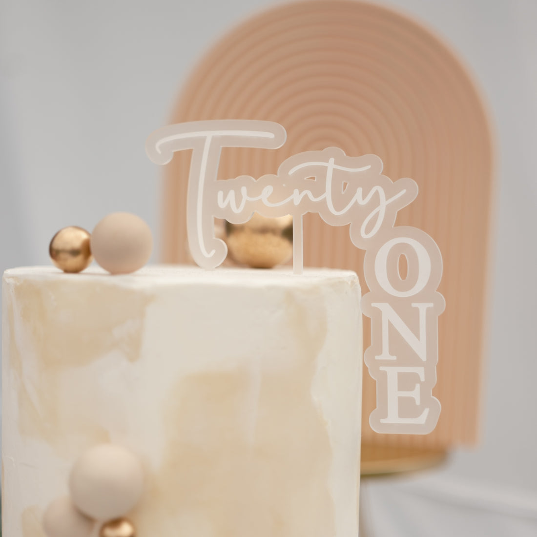 Twenty one cake topper
