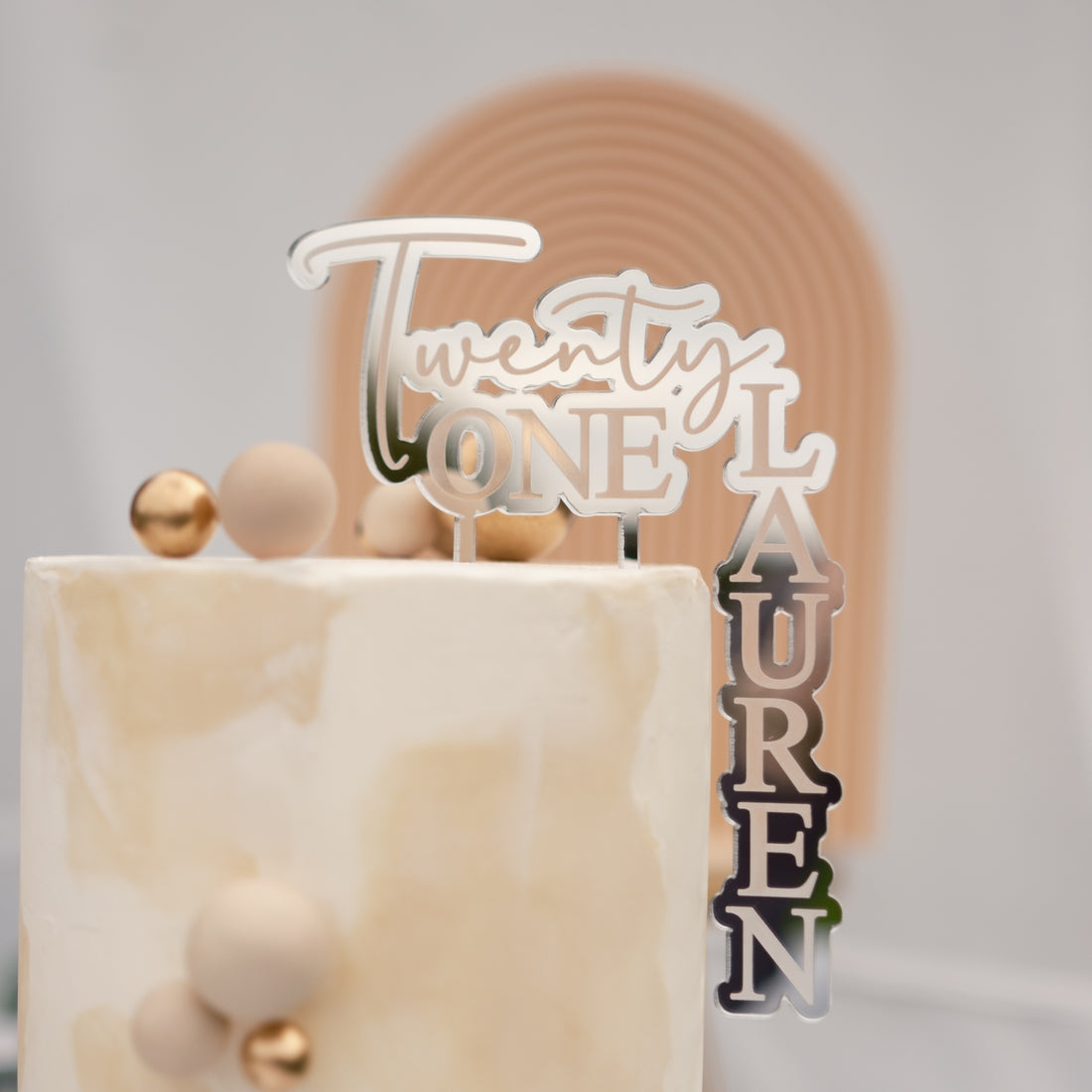 Personalised 21st cake topper
