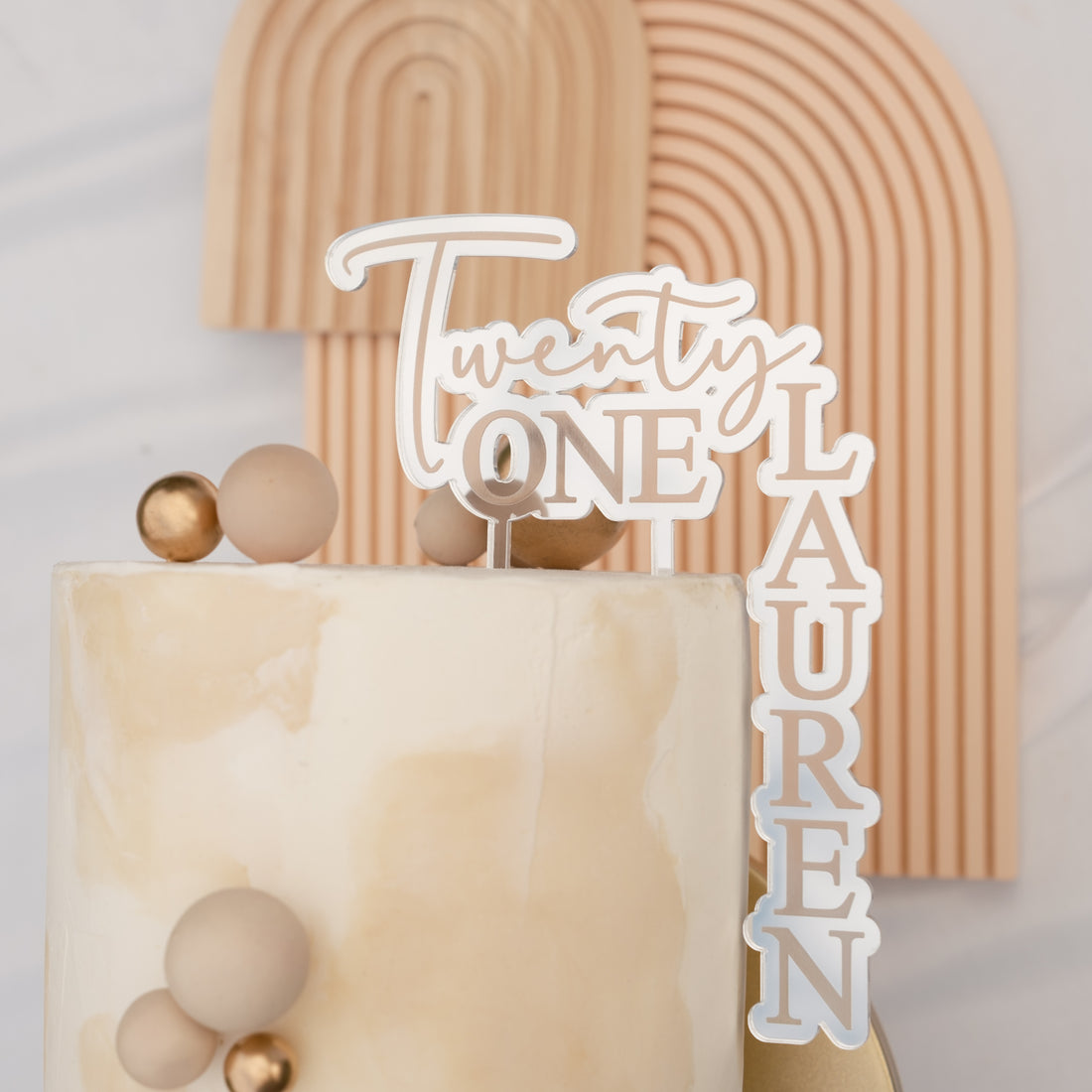 21st cake topper