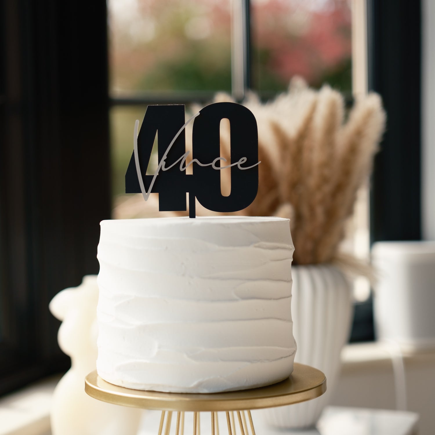 Personalised age cake topper