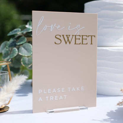 Wedding favour sign