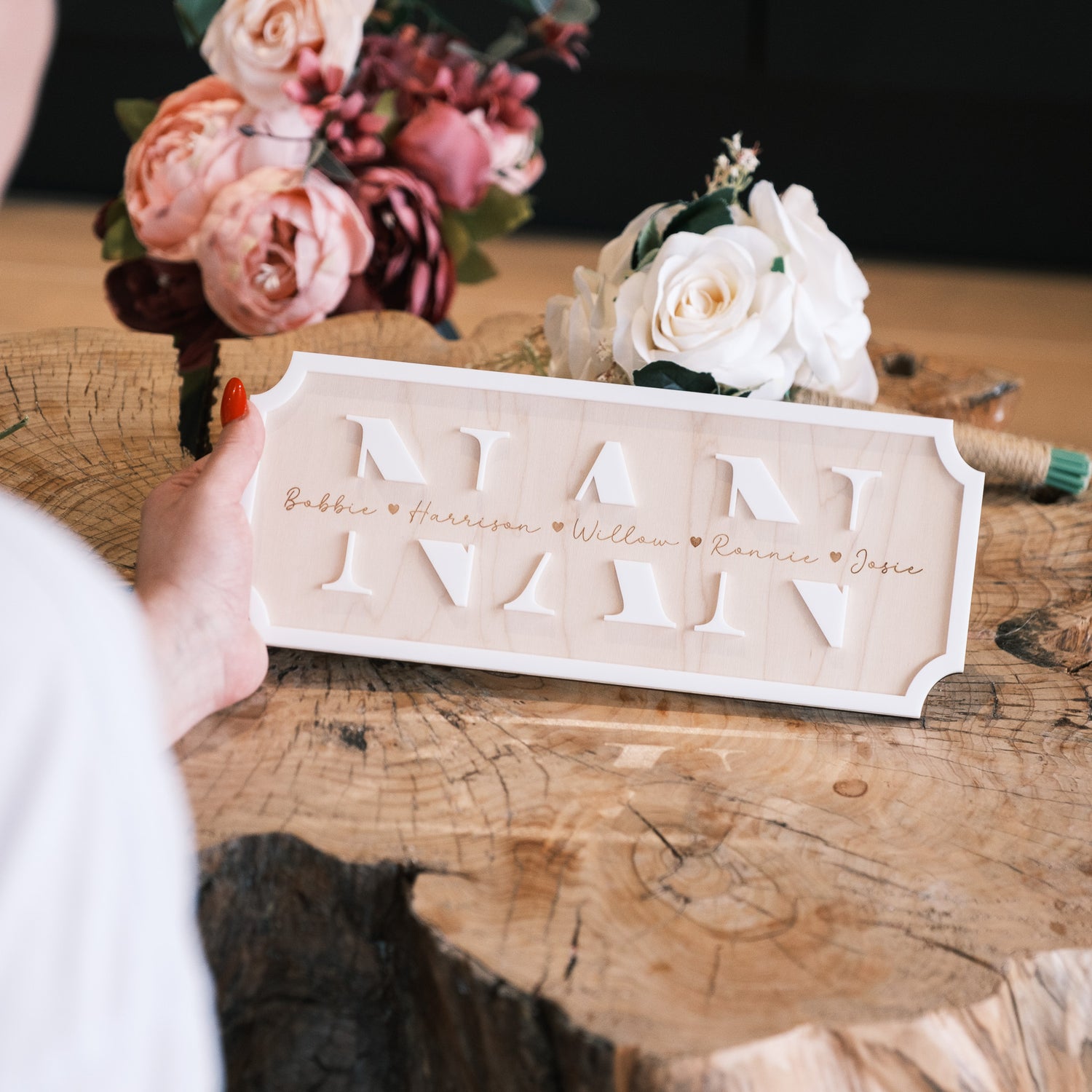 Personalised Nan Gift Sign