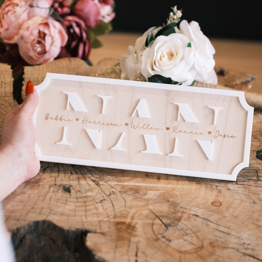 Personalised Nan Gift Sign