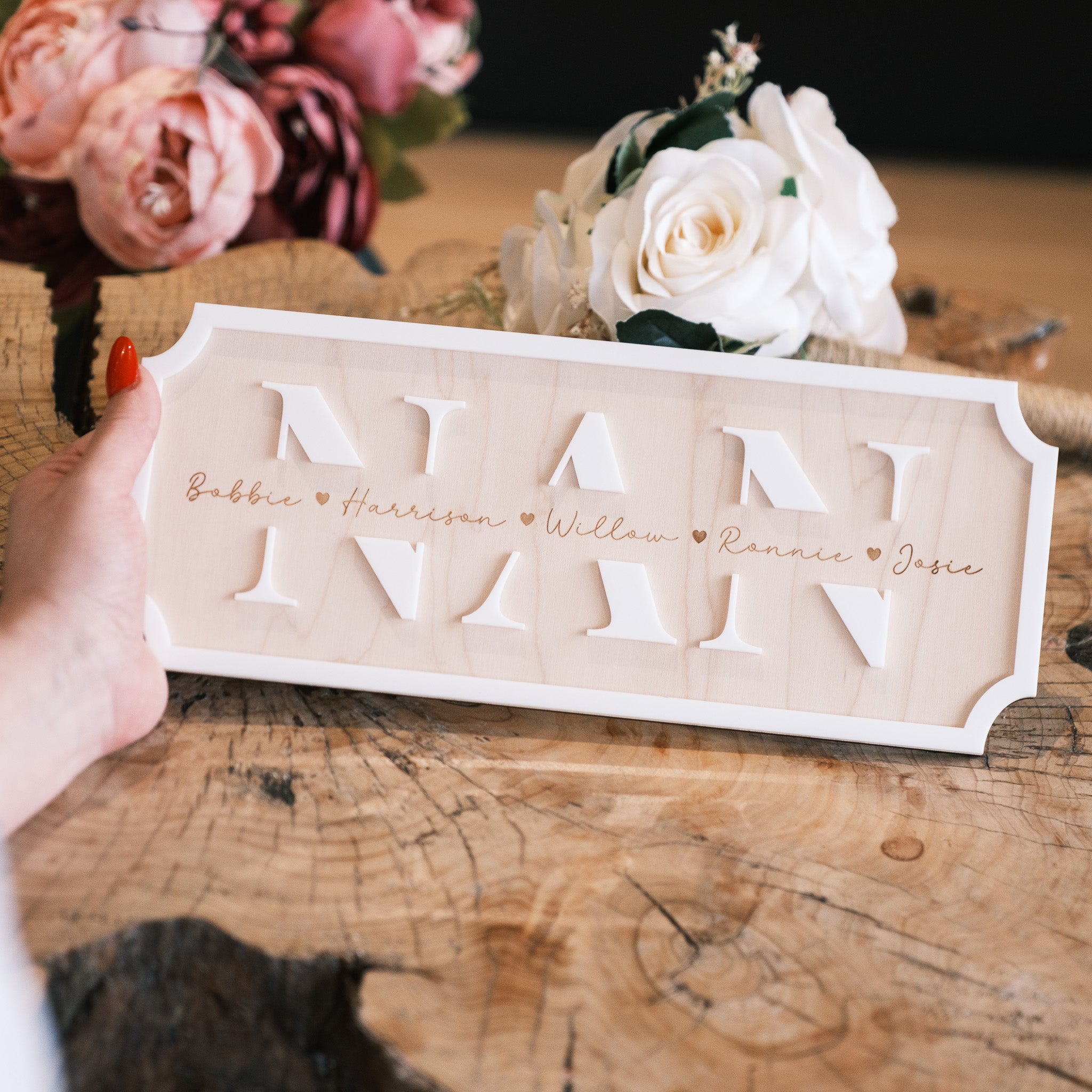 Personalised Nan Gift Sign