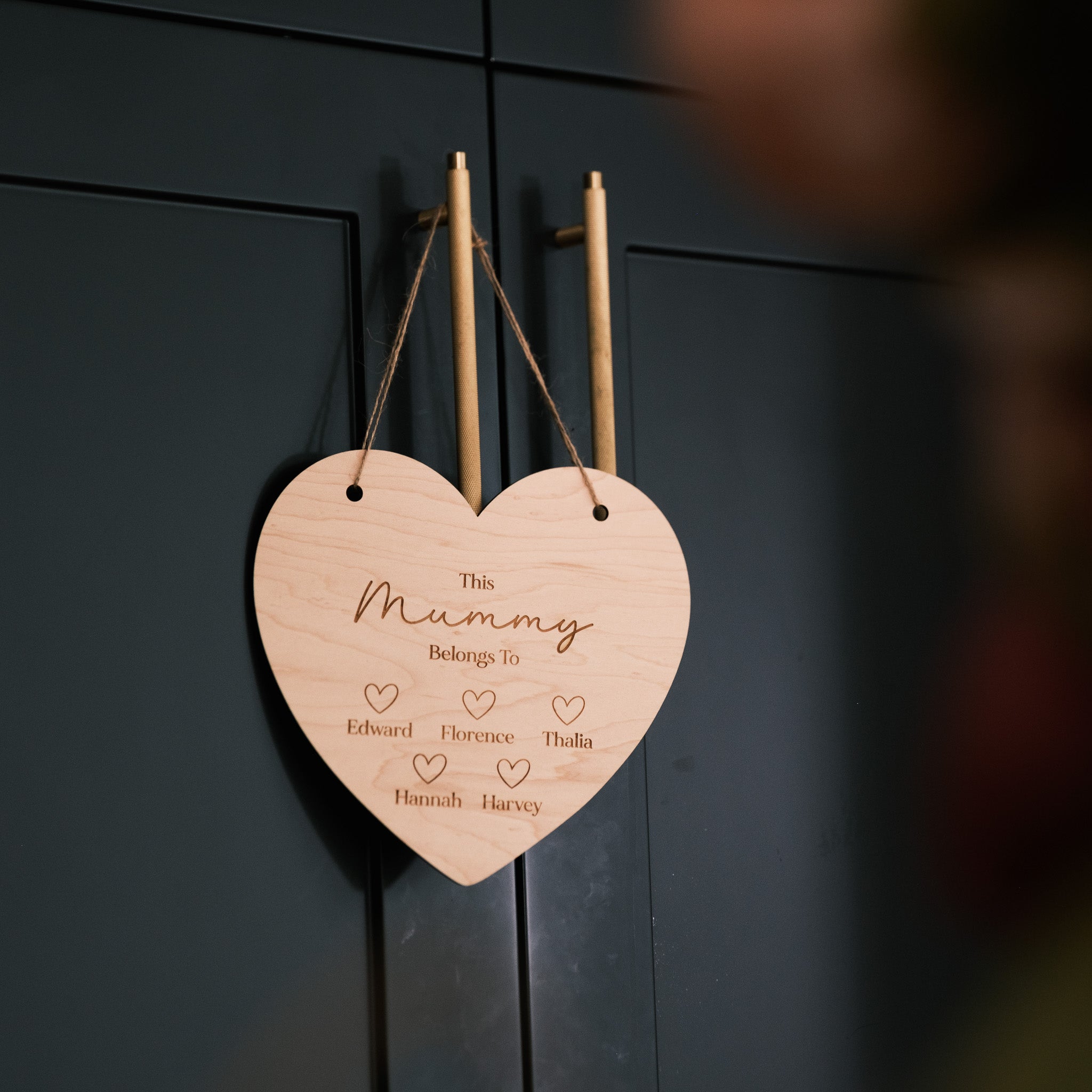 Personalised Heart Gift for mum Sign