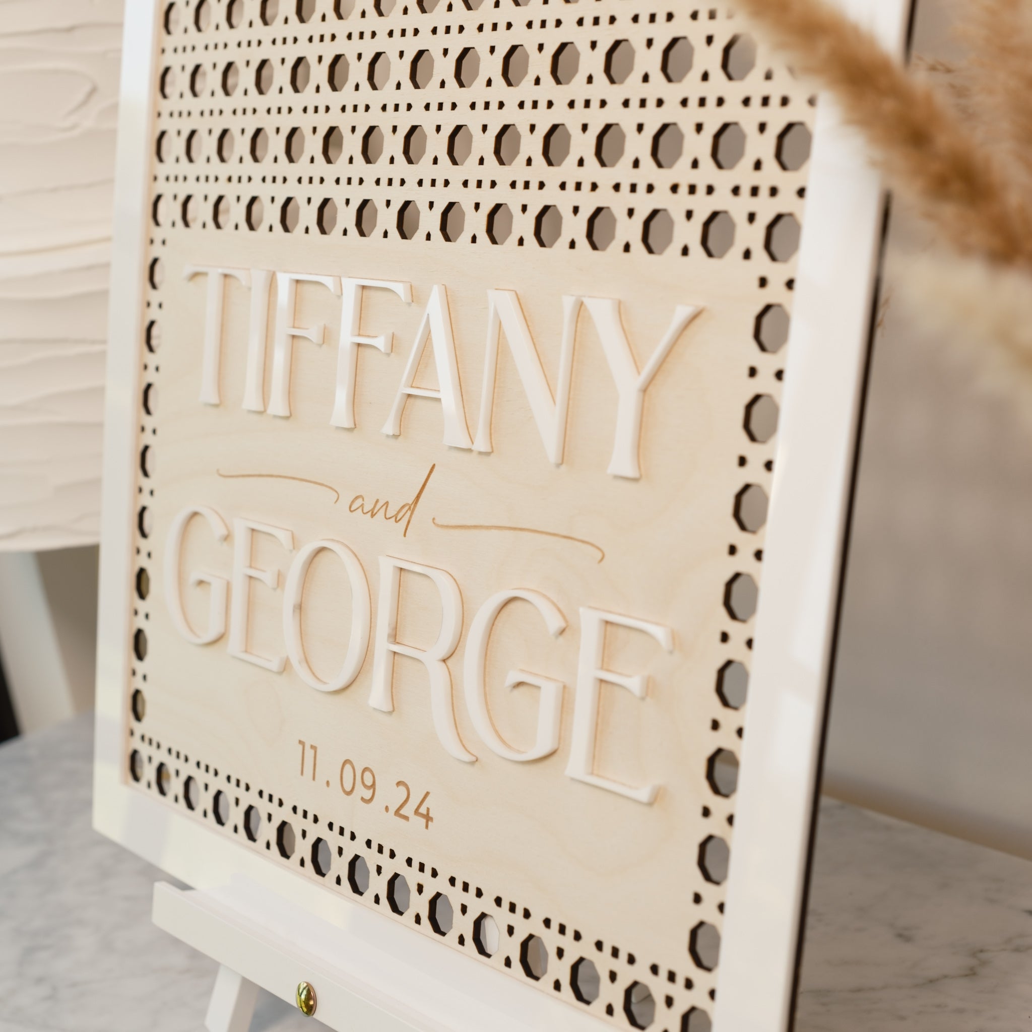 Boho welcome sign