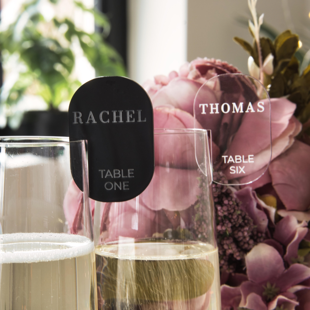 Wedding Escort Cards with Table Number