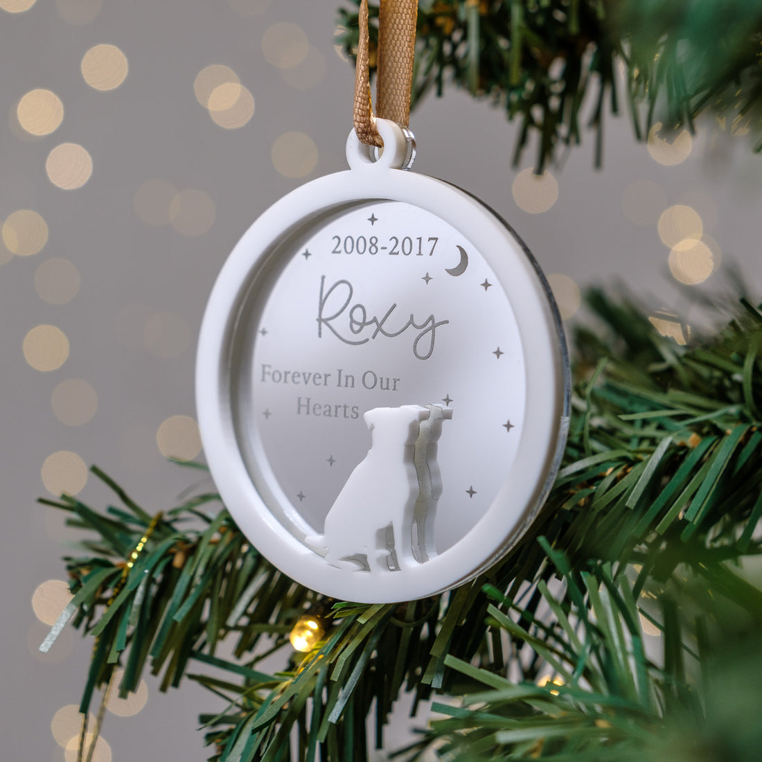 Dog Memorial Gift Custom Christmas Ornament
