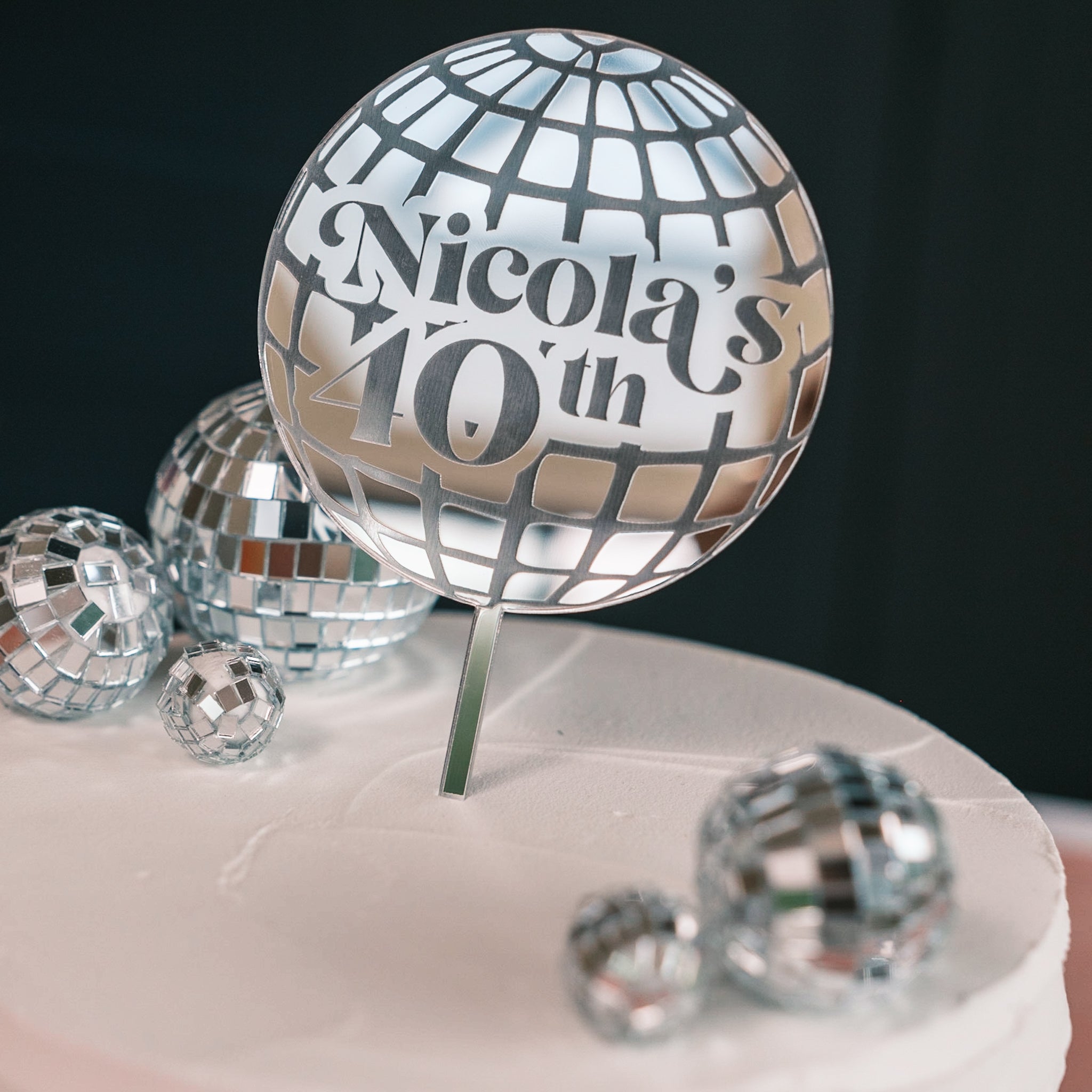 Disco ball party decoration