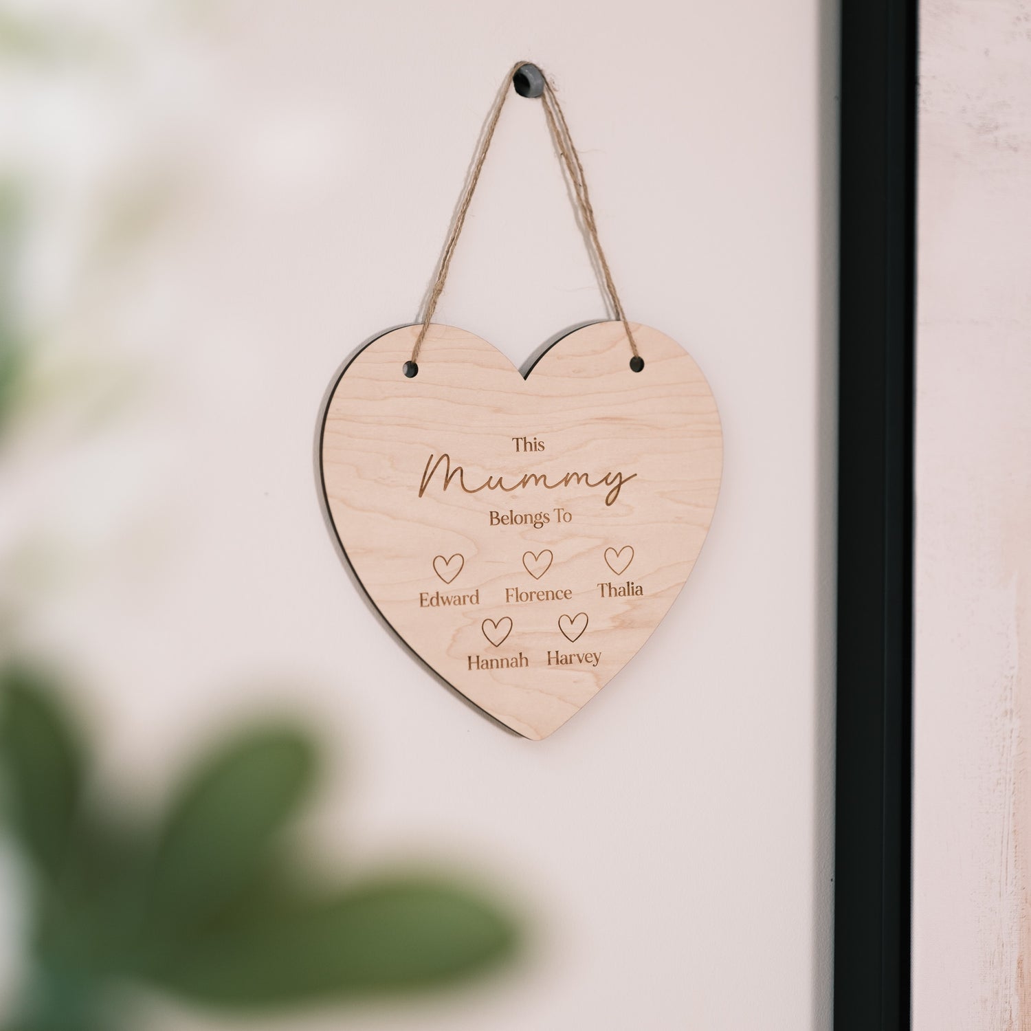 Personalised Heart Gift for mum Sign
