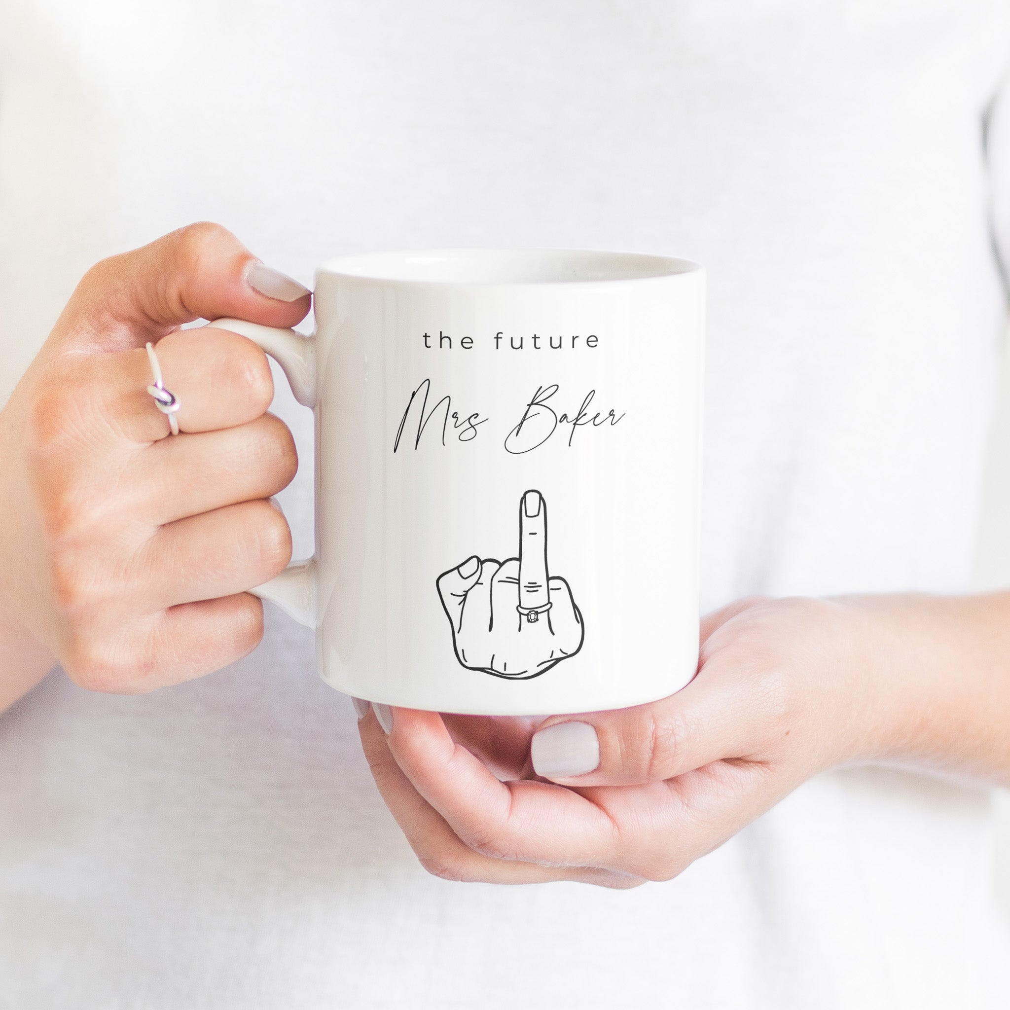Personalised engagement mug