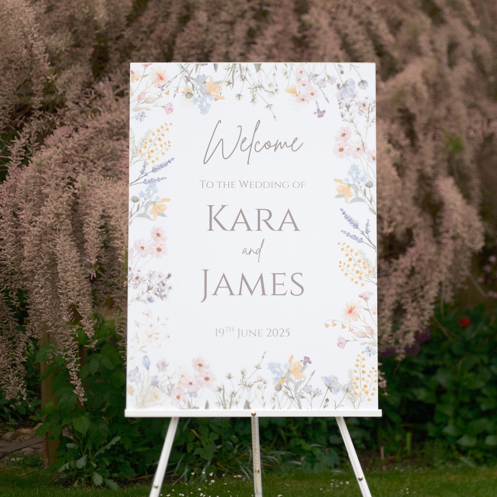 Floral Foamex Wedding Signage Package