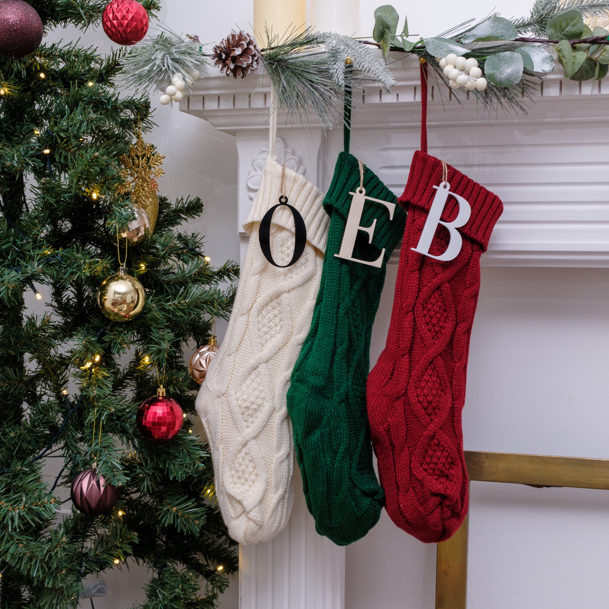 Personalised knitted stocking
