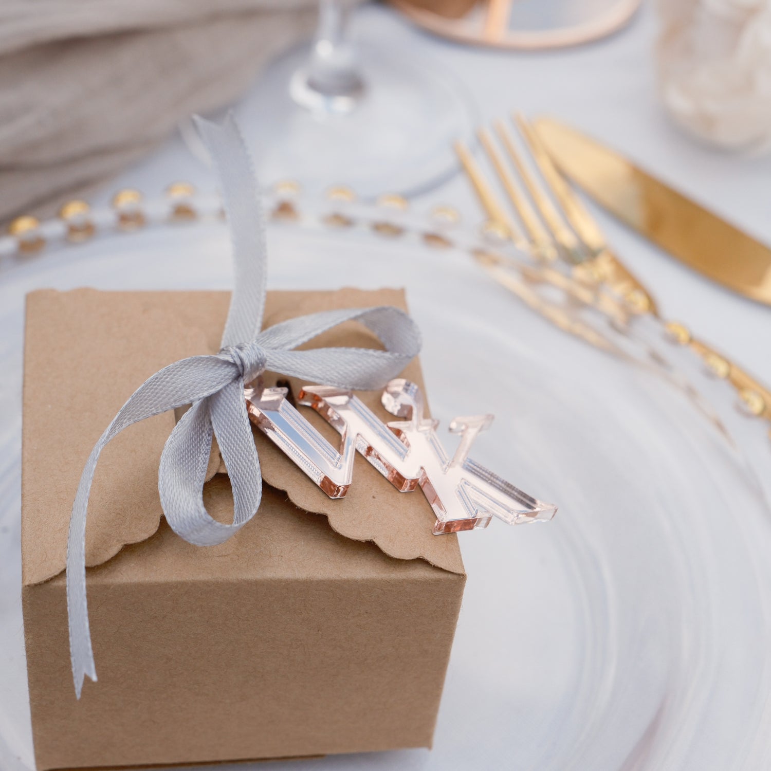 Initial wedding favours