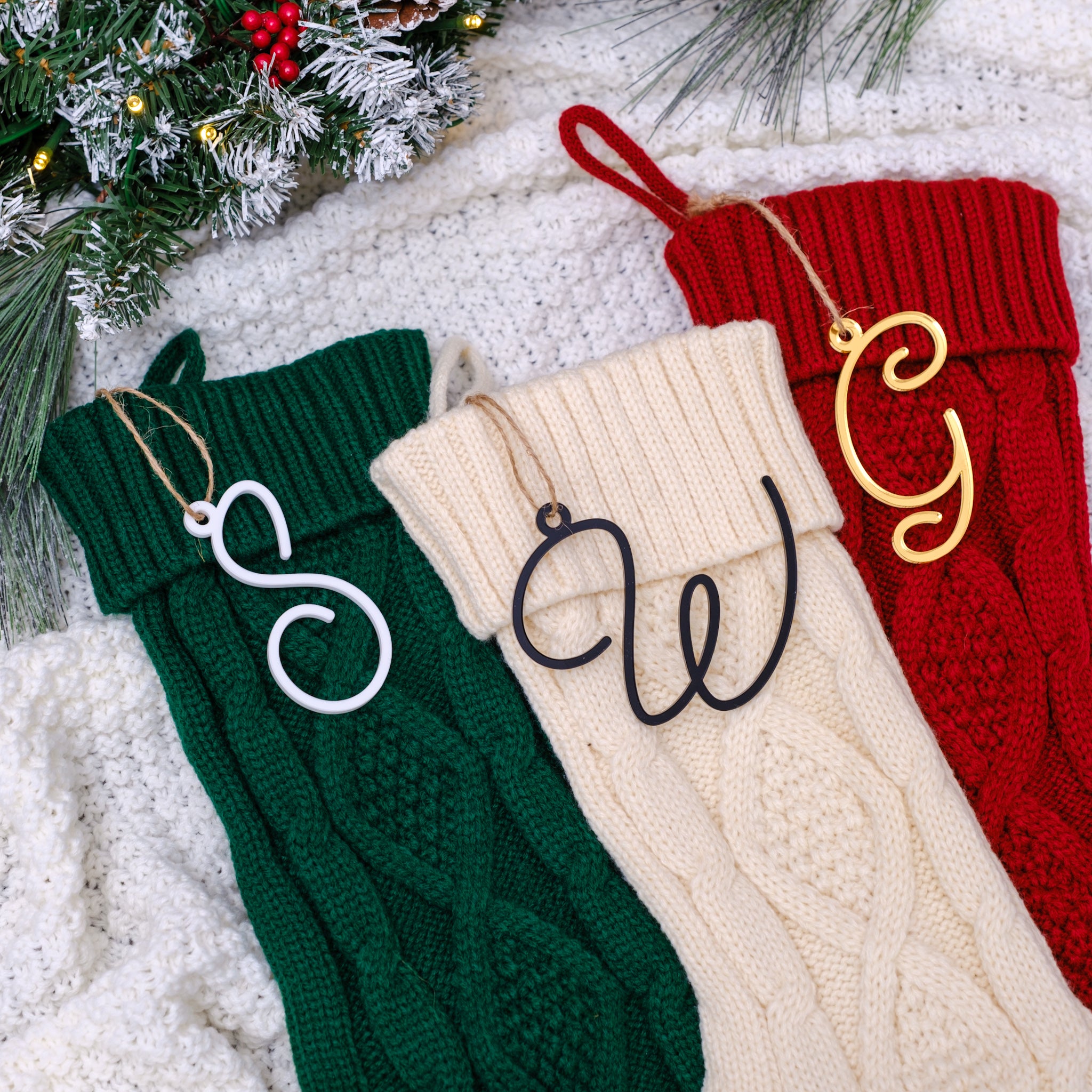 Knitted Christmas stocking