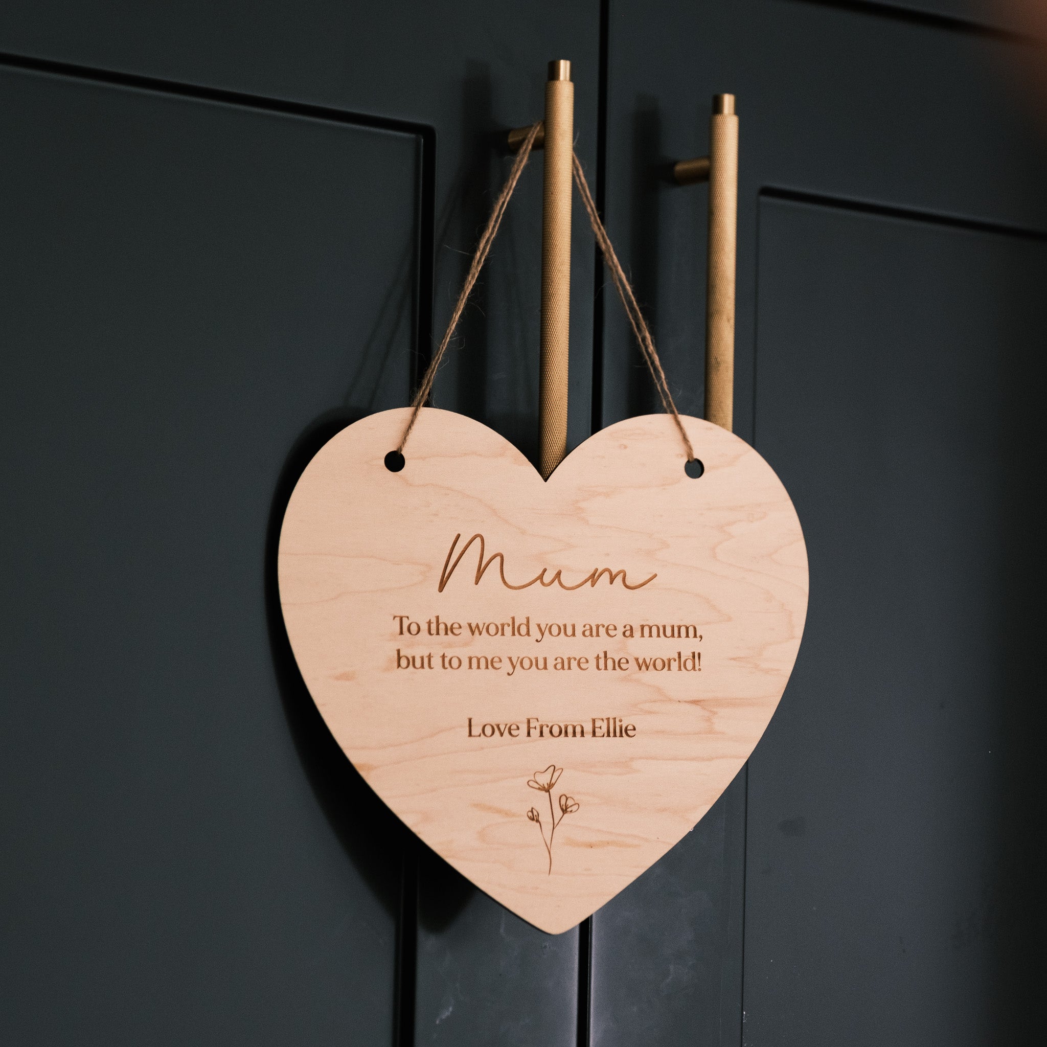 Personalised Heart Gift for Mum Sign