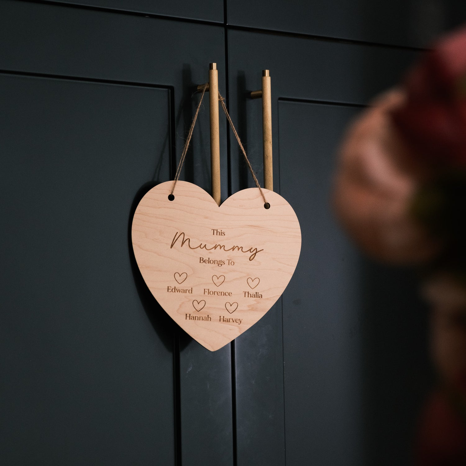 Personalised Heart Gift for mum Sign