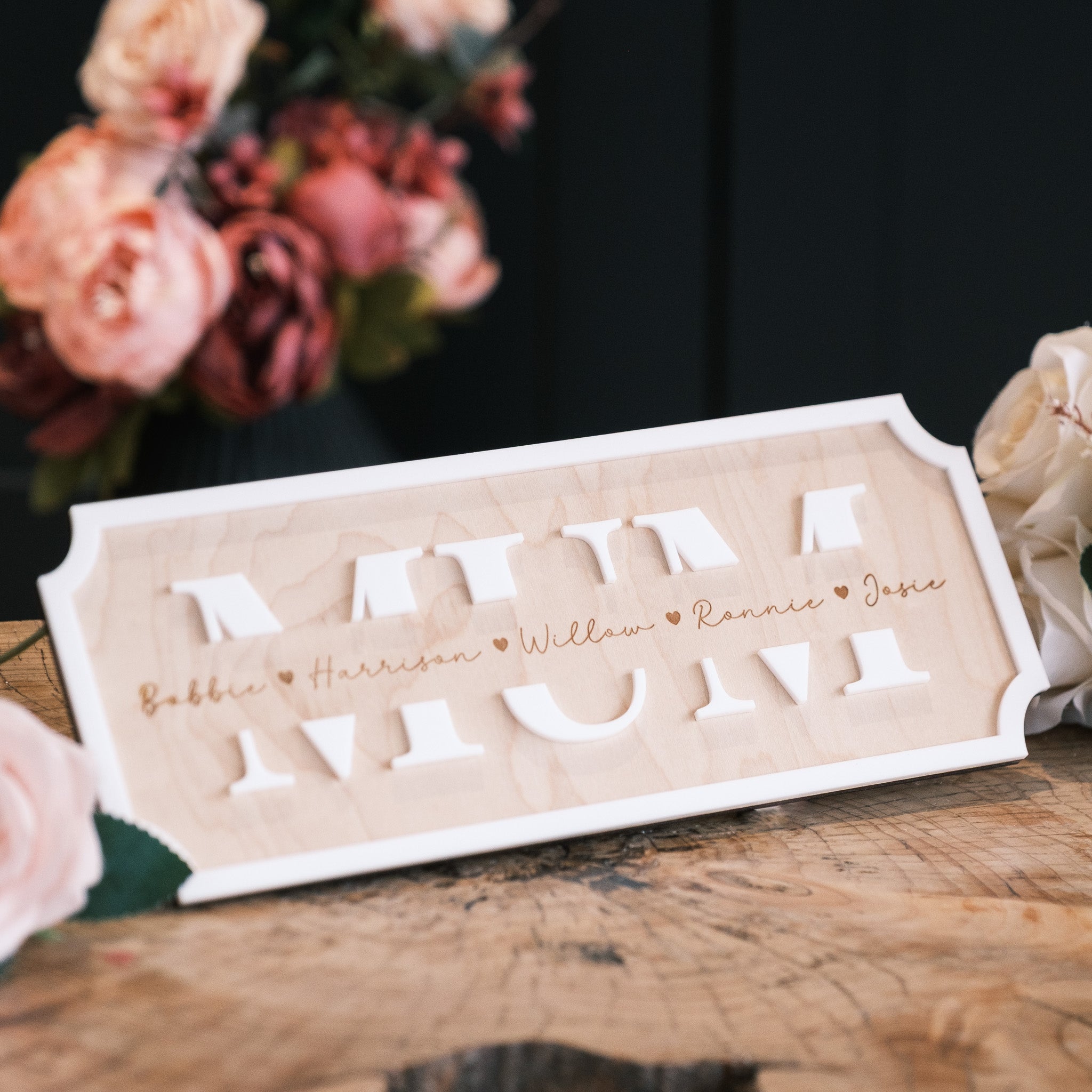Personalised Mum Gift Sign