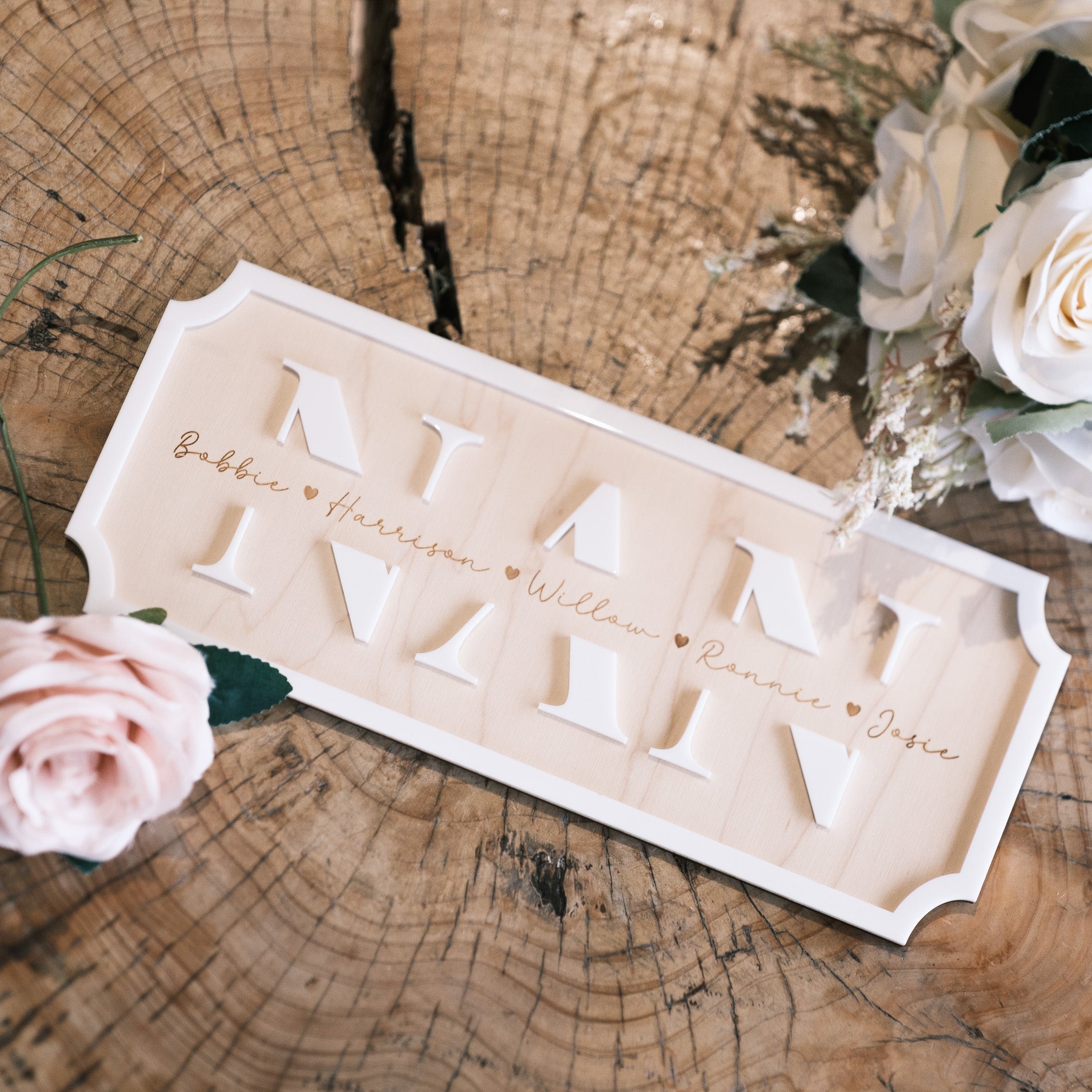 Personalised Nan Gift Sign